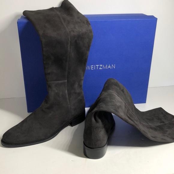 Stuart Weitzman Asphalt Suede “Halfway” Boots 8M - Picture 3 of 4